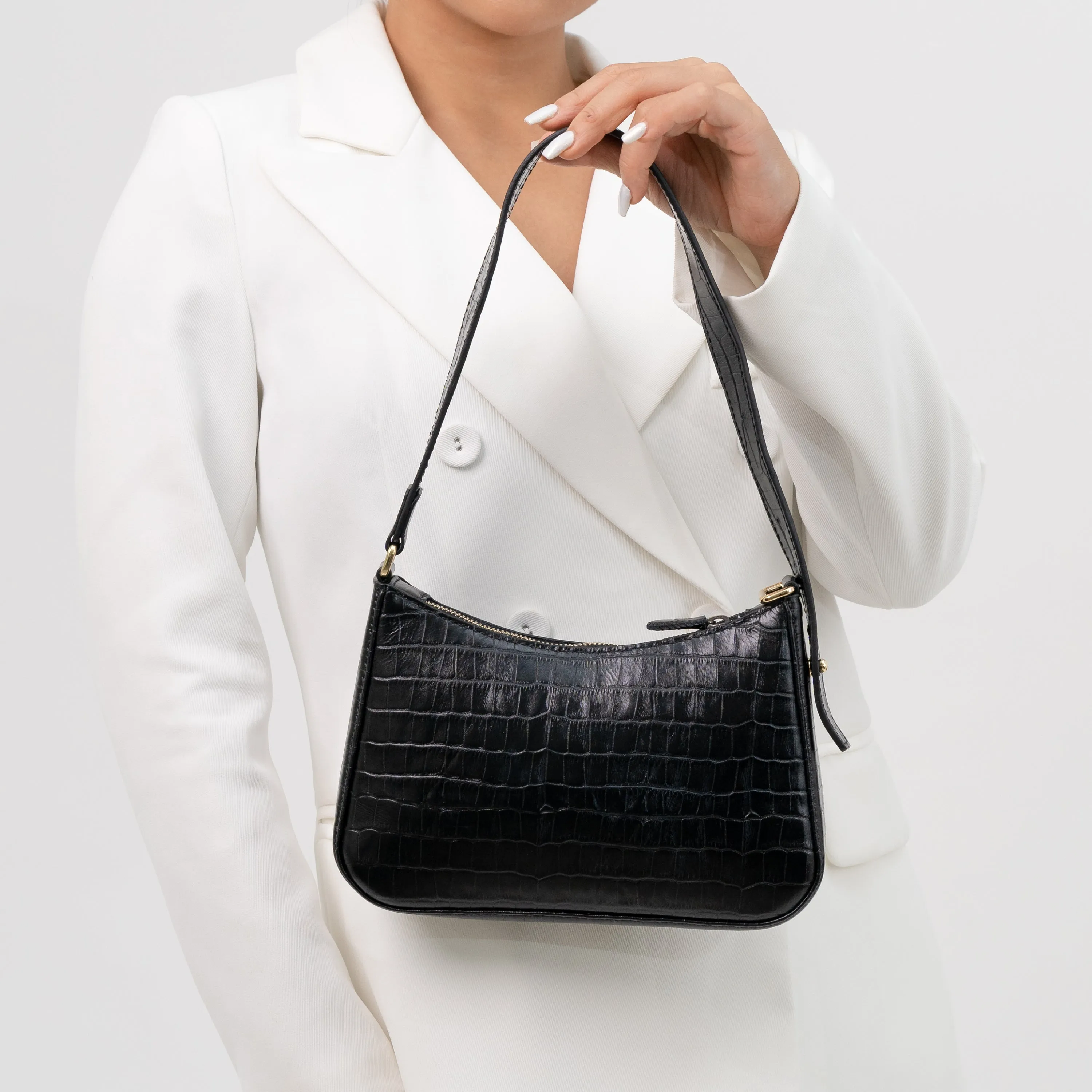 Moon Shoulder Bag - Black