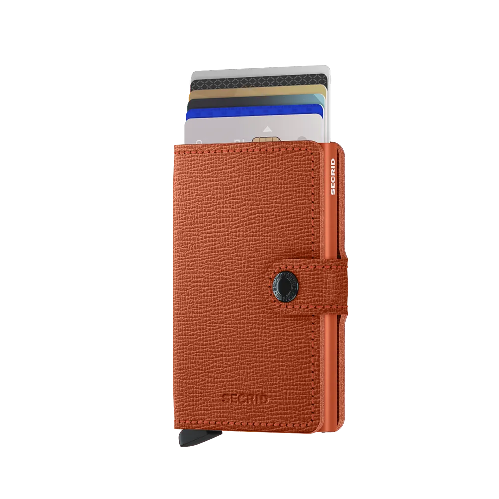 SECRID Miniwallet Leather - Crisple Pumpkin